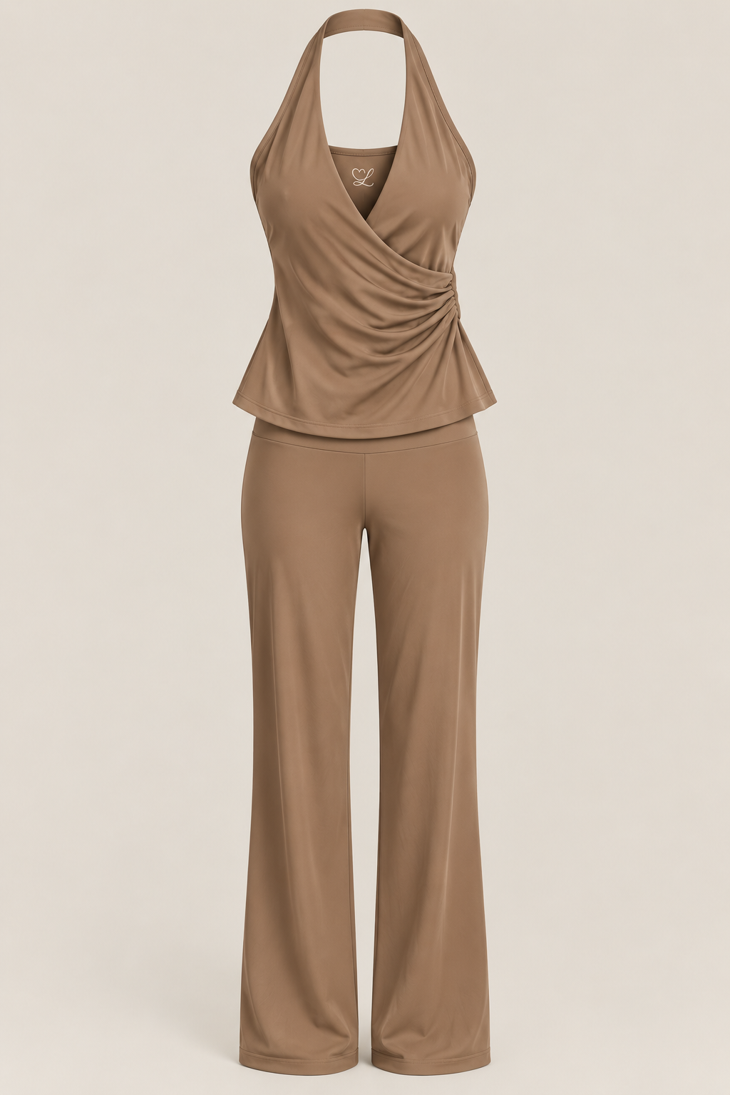 Aven Halter + Flair Pant Set